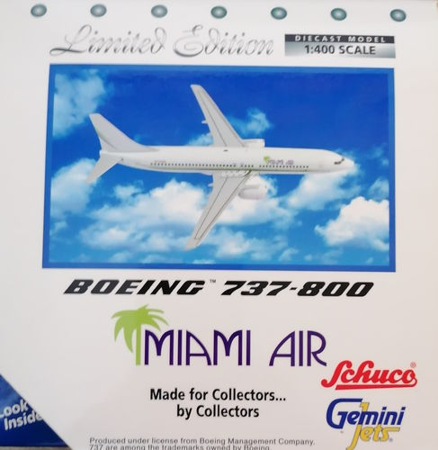 ✈✈✈ Gemini Jets - Miami Air - Boeing B 737-81Q - N732MA 1:400 - 3557454 ✈✈✈